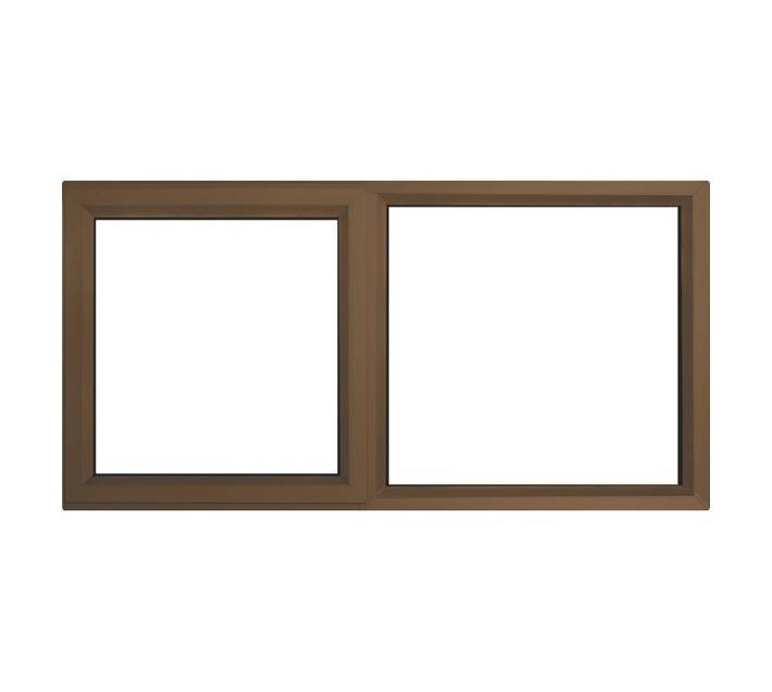 Kenzo KPT126LB 28mm LH RH Fix Aluminium Window - Bronze (1200 x 600mm)