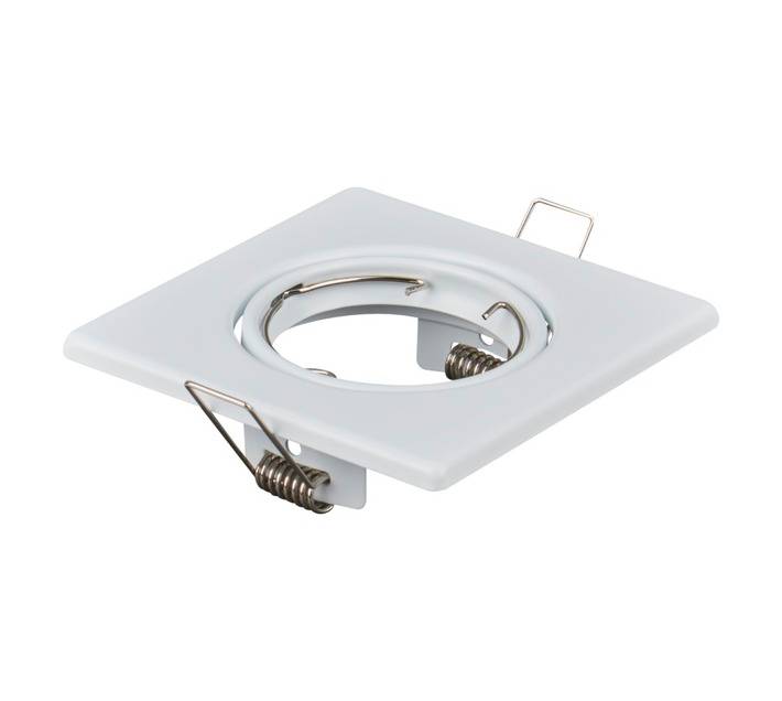 Lightworx GU10 SPOT-06-S-W Fixture Square Tilt Downlight - White