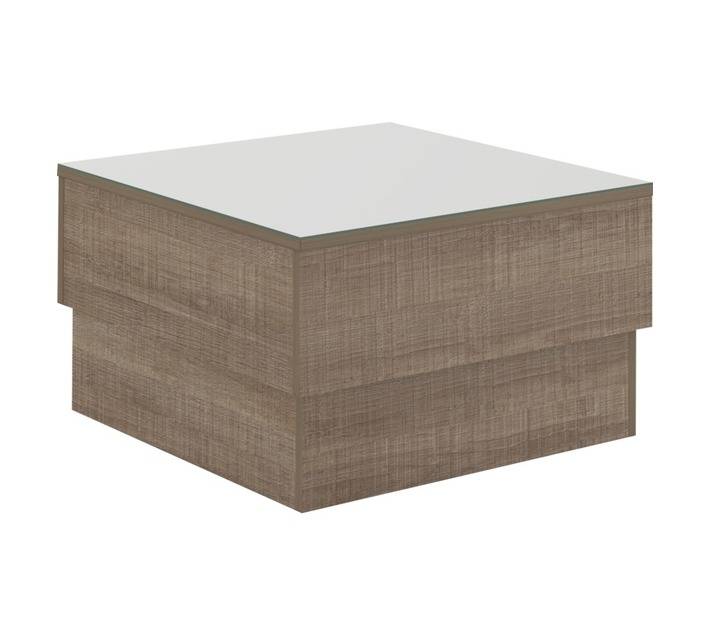 Click Furniture Parati Mirrored Coffee Table - Cinnamon (600 x 600 x 350mm)