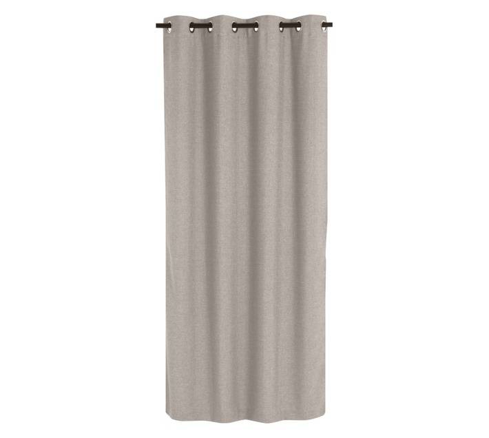 Design House Sublime Eyelet Curtain - Platinum (1400 x 2500mm)