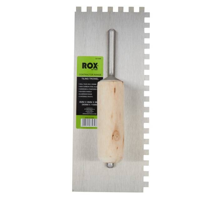 Rox Tiling Trowel Carbon (8 x 8 x 8mm)