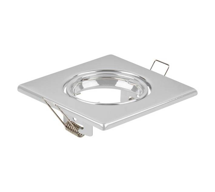 Lightworx GU10 SPOT-06-S-PC Fixture Square Tilt Downlight - Chrome