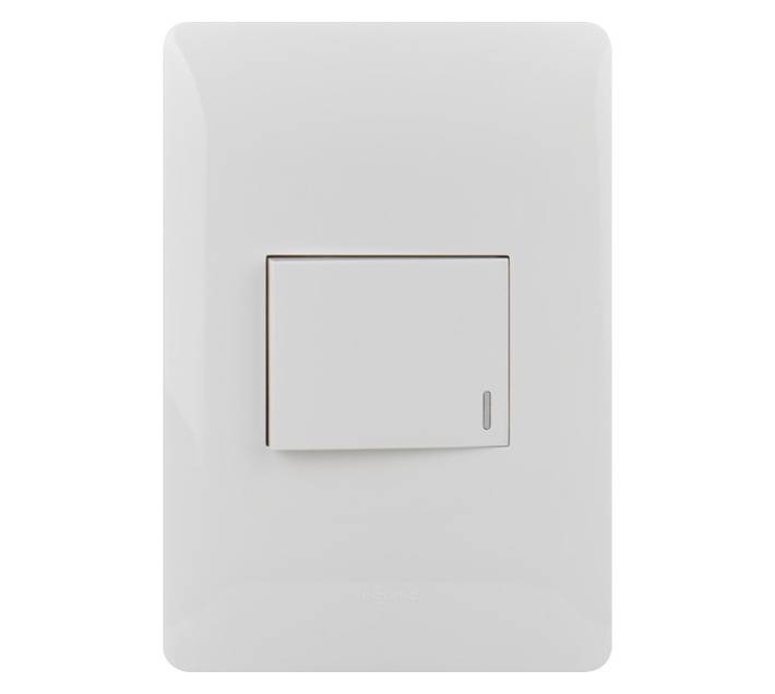 Ysalis 1-Lever 4x2 Intermediate Switches - White