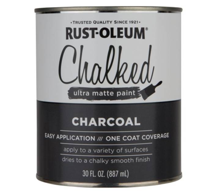 Rust-Oleum Chalked Ultra Matte Paint- Charcoal (887ml)