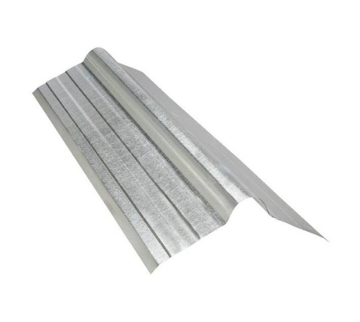 Heunis Steel Prime Galvanised Rolltop Ridging (0.5 x 450 x 3600mm)