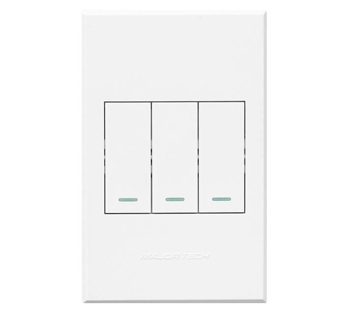 Veti 3 Series 3 Lever 1 Way Switch - White (100 x 50mm)