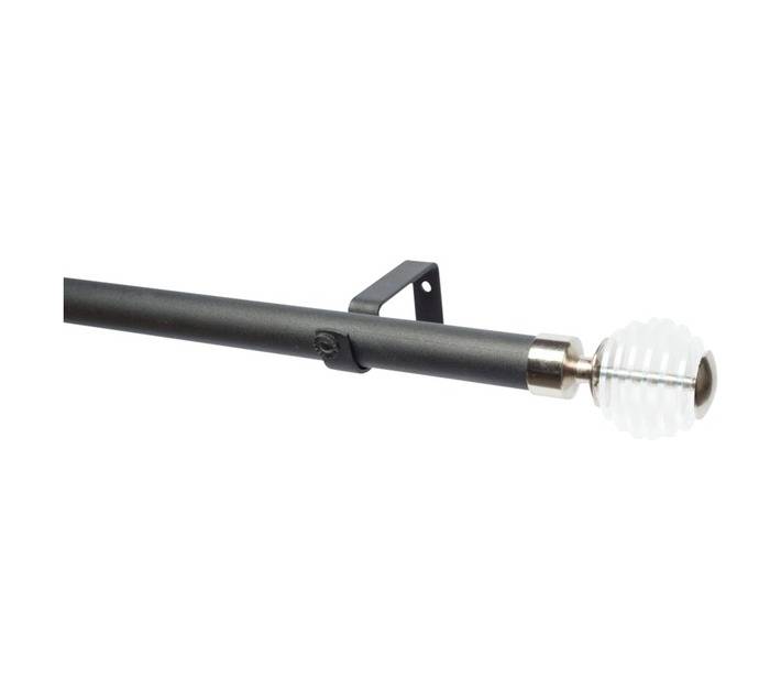 Design House 28PSSC25MB Single Stacked 28mm Pole Set - Clear (3000mm)