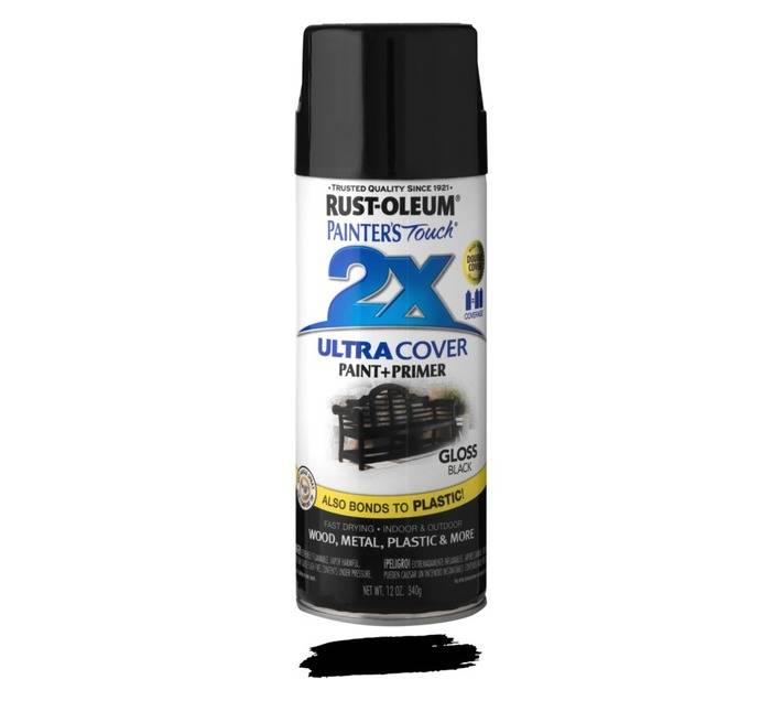 Rust-Oleum Spray Paint Touch 2X Ultra Cover - Gloss Black (340g)