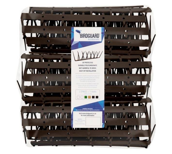 Birdguard 30 x Bird Spikes - Brown (10m)