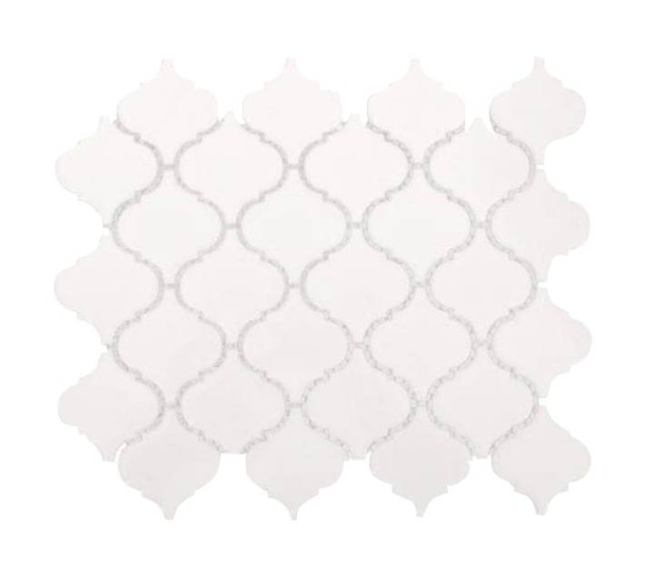 Douglas Jones Gloss Lantern Mosaic Tile - White (293 x 245mm)