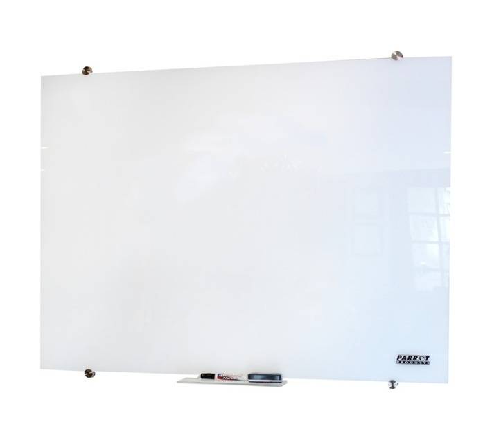Parrot Products BD1741 Magnetic Glass Whiteboard (1200 x 900mm)