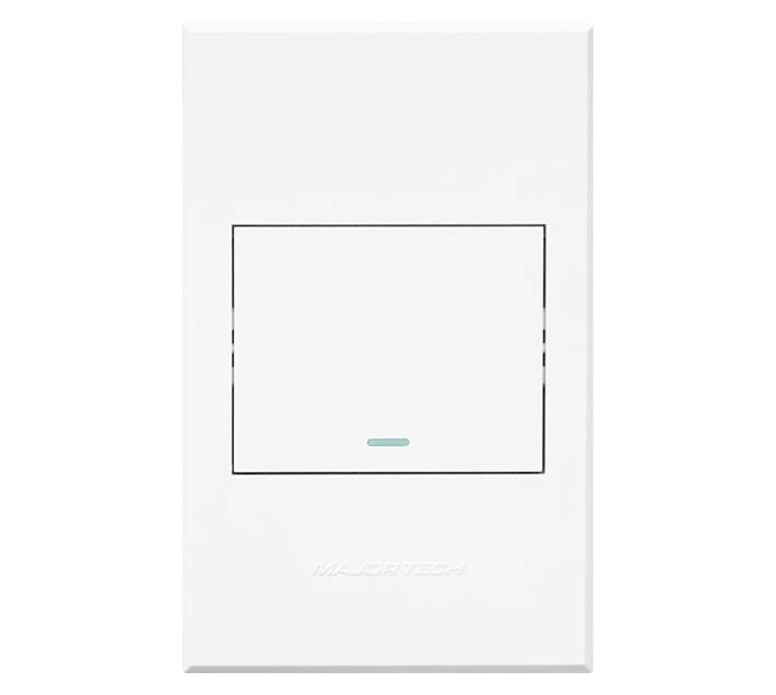 Veti 3 Series 1 Lever 1 Way Switch - White (100 x 50mm)