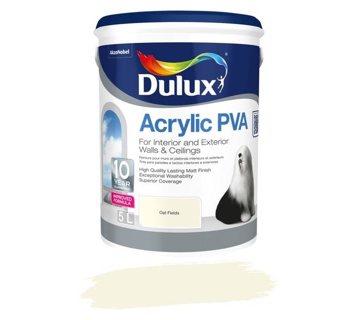 Dulux Acrylic PVA - Oat Fields (5L)