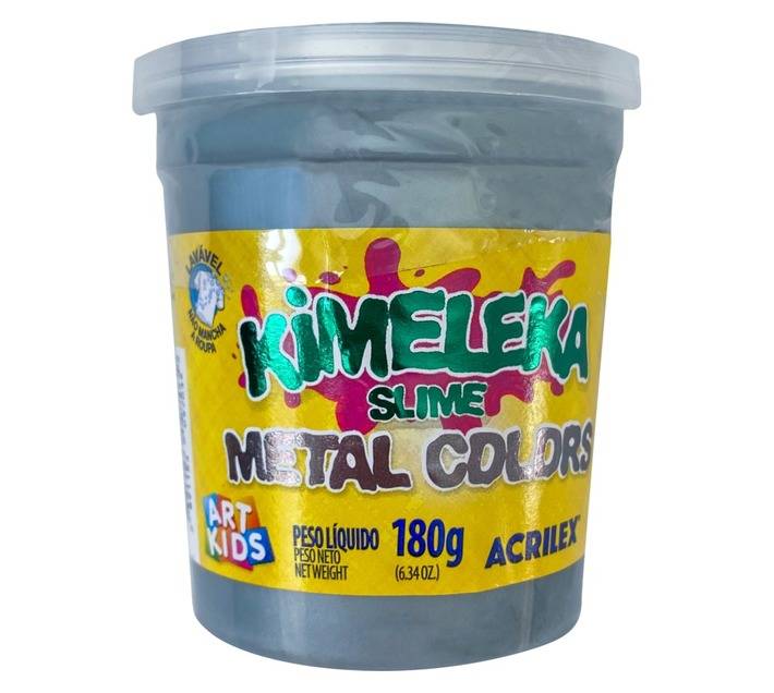 Acrilex Kimeleka Metallic Slime - Silver (180g)