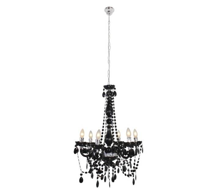 Eurolux CH249B Octave 6 Light Chandelier - Black