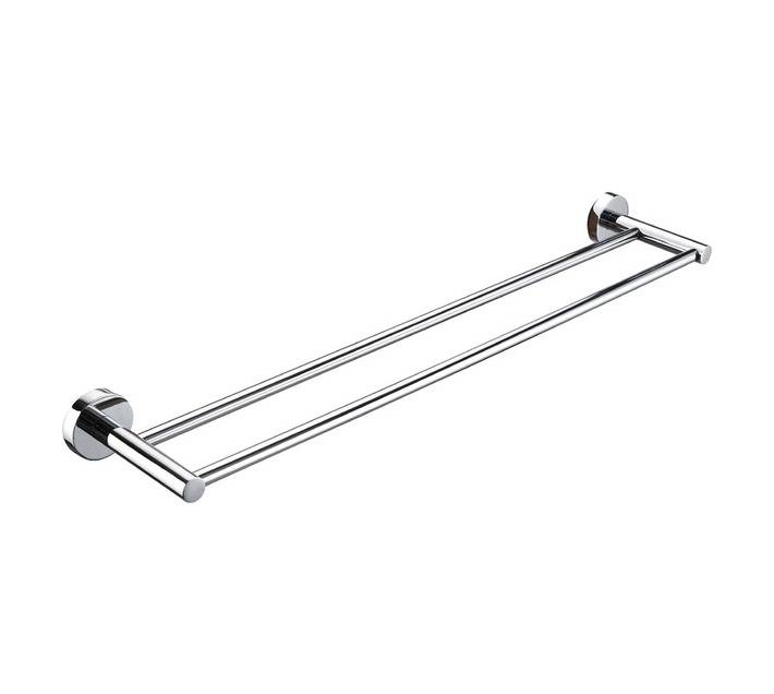 Raine Double Chrome Towel Rail - Silver (600mm)