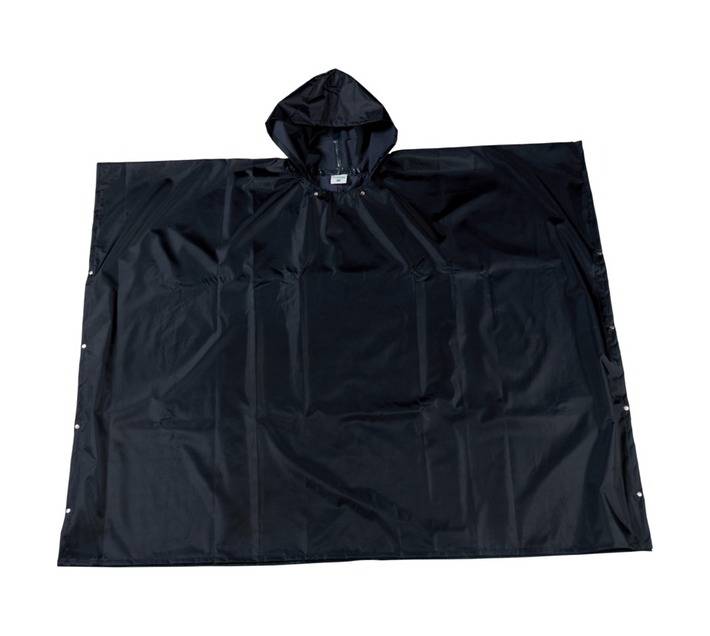 Poncho Rubberized 1 Size Fits All - Navy