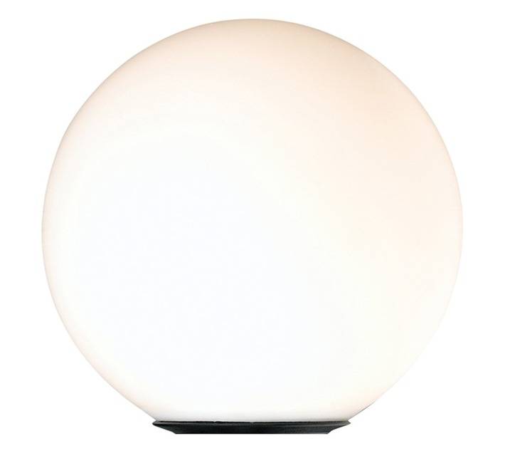 Radiant Sphere Pole Outdoor Light - Black (300mm)