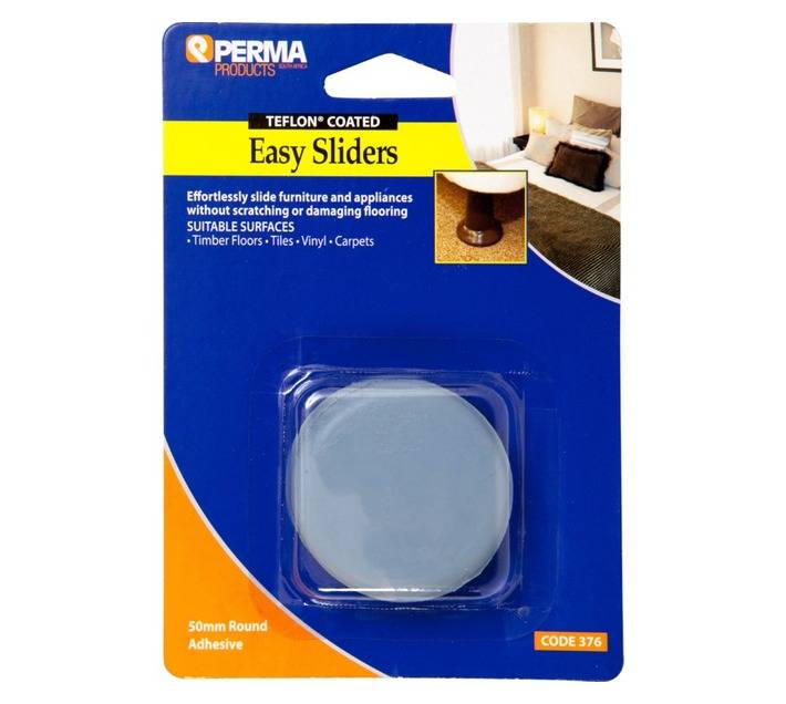 Perma Easy Sliders 2 x 50mm Round