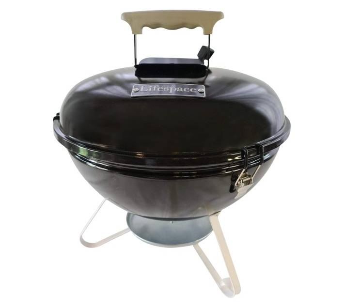 Lifespace Portable Kettle Braai and Grill 350mm Charcoal
