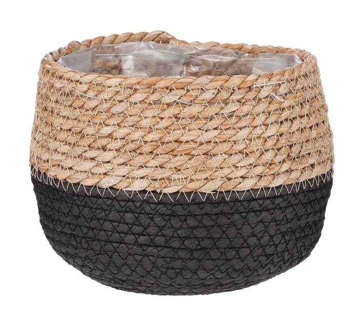 FDB Jorck Planter Basket - Brown/Black (180 x 150mm)