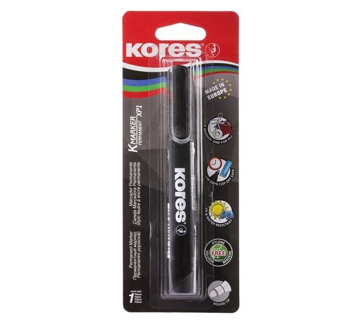 Kores Permanent Bullet Tip Marker - Black