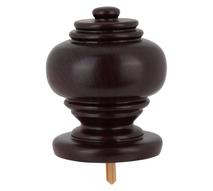 Shiraz Finial Elizabeth - Mahogany (85mm)