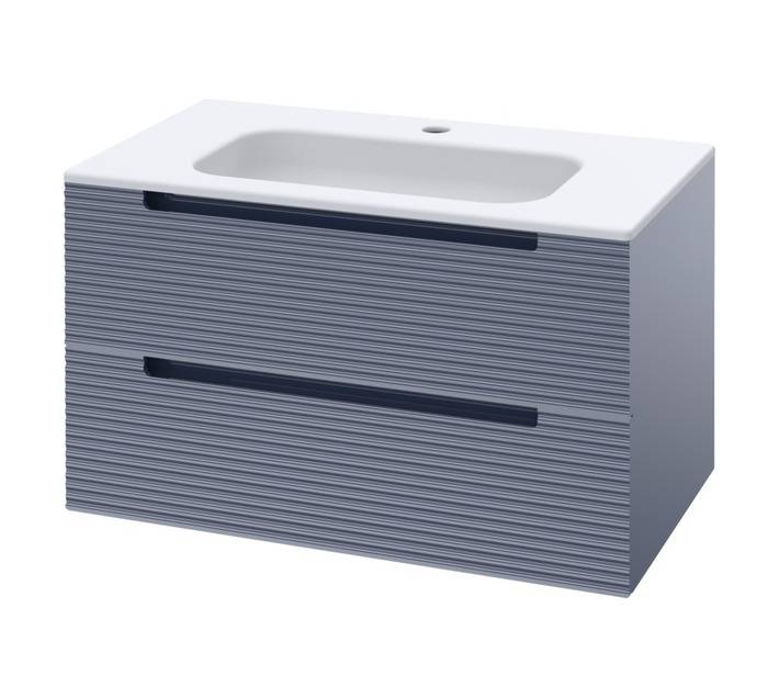 Luximo Design 2 Drawer Cara Vanity Cabinet - Mystic Blue (800mm)