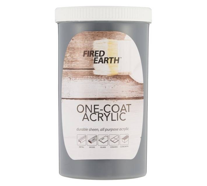 Fired Earth One Coat Paint - Dark Grey (1L)