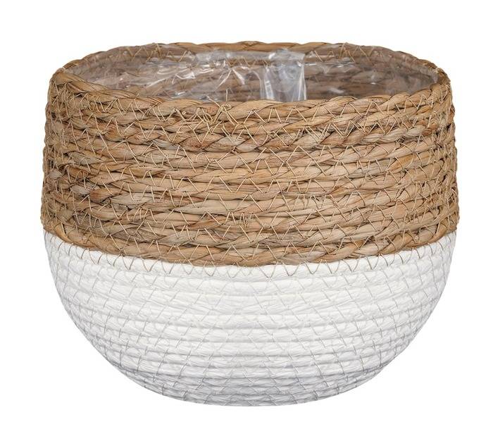 FDB Jorck Planter Basket - Brown/White (180 x 150mm)