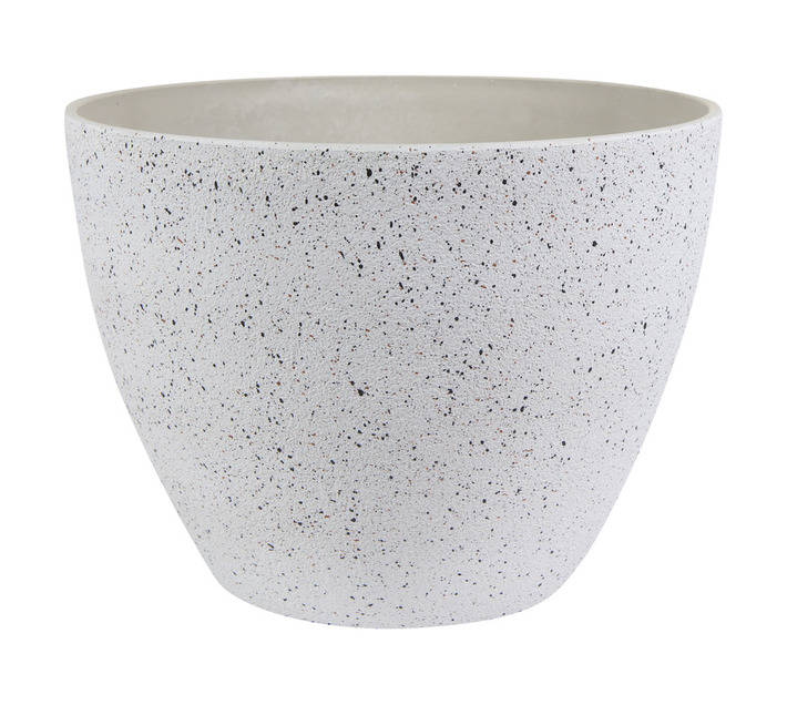 TS Cera-Mix Nova Terrazzo Pot - White (220 x 220 x 170mm)
