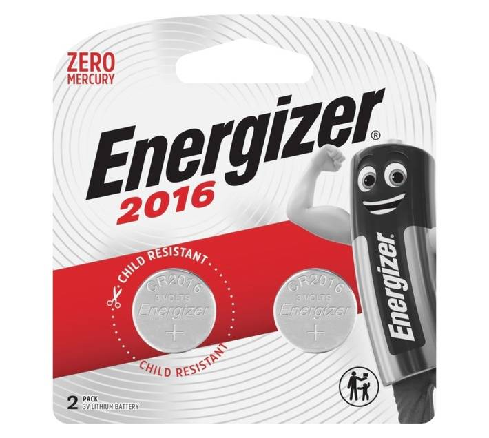 Energizer 2 x Coin Lithium Batteries (CR2016)