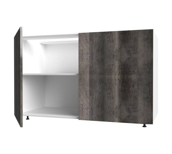 Home and Kitchen Base Unit Wrap Cabinet - Monument Oak (1200mm)