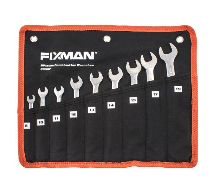 Fixman 9 Piece Combination Spanner Set (8-19mm)