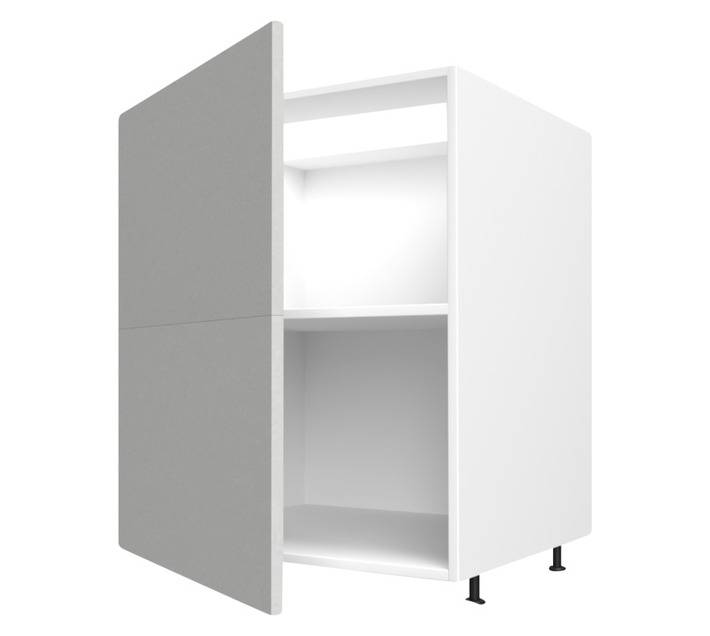 Home and Kitchen Melamine Base Cabinet Unit - Stone Grey (600 x 560 x 720mm)