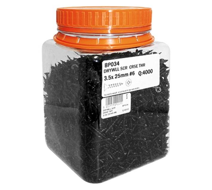 Eureka 4000 x Coarse Drywall Screws (3.5 x 25mm)