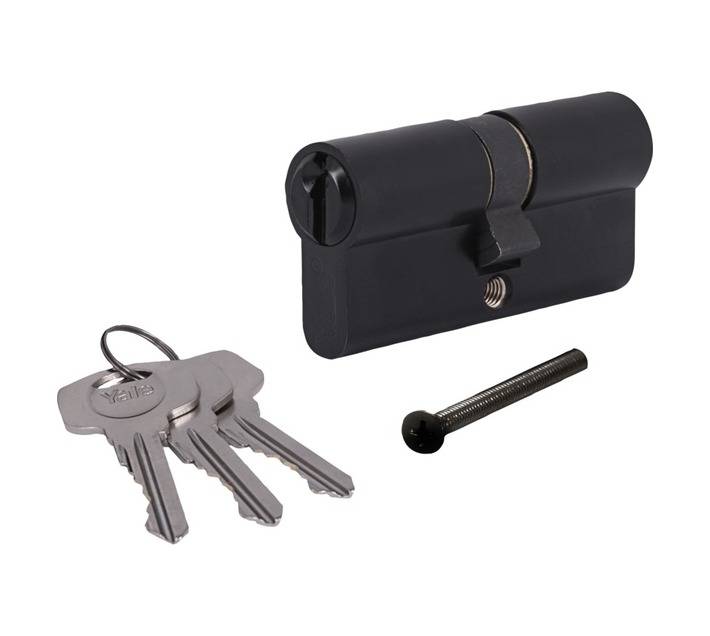 Yale Double Cylinder Door Lock - Black (64mm)