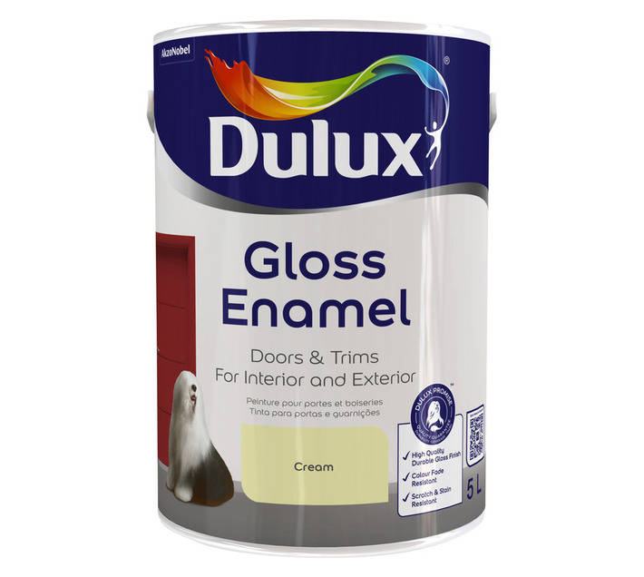 Dulux Gloss Enamel - Cream (5L)