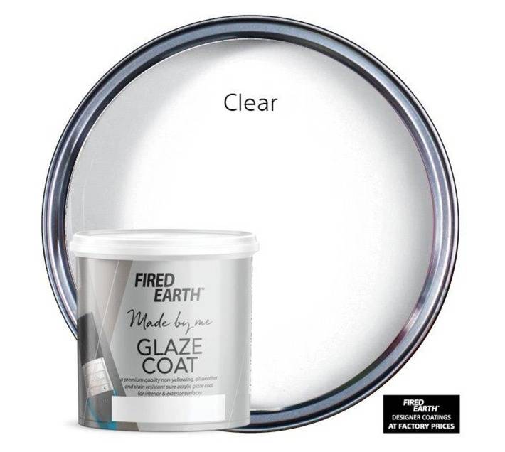 Fired Earth Glaze Coat Matt Paint - Clear (1L)