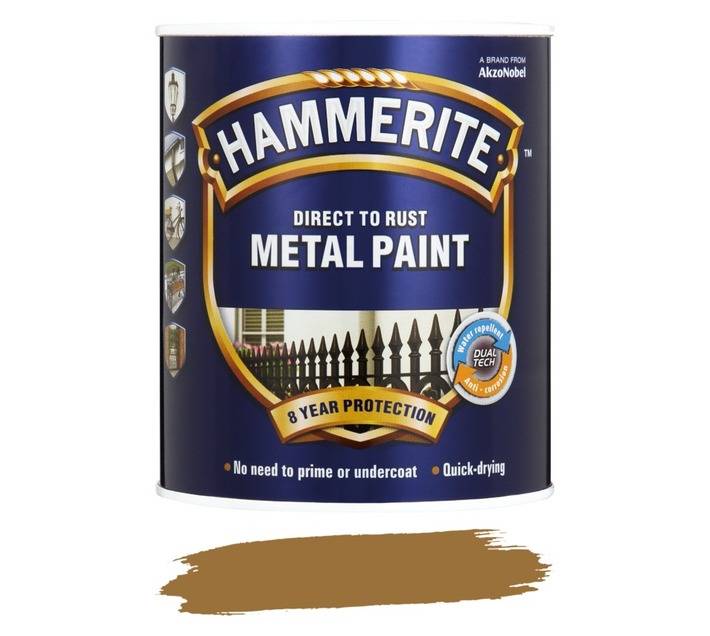 Hammerite Hammered Metal - Hammered Copper (1L)