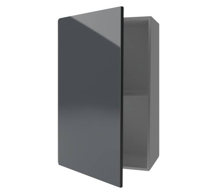 Home and Kitchen Gloss Top Cabinet Unit - Storm Grey (450 x 300 x 720mm)
