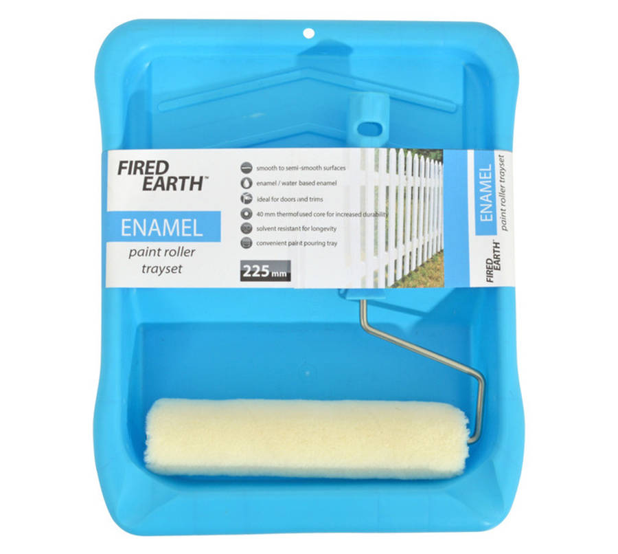 Fired Earth Enamel Paint Roller Set - Blue