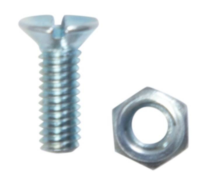 BP-MSKSN412-20 20 x Steel Machine Screws and Nuts (4 x 12mm)