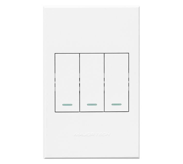 Veti 3 Series 3 Lever 2 Way Switch - White (100 x 50mm)