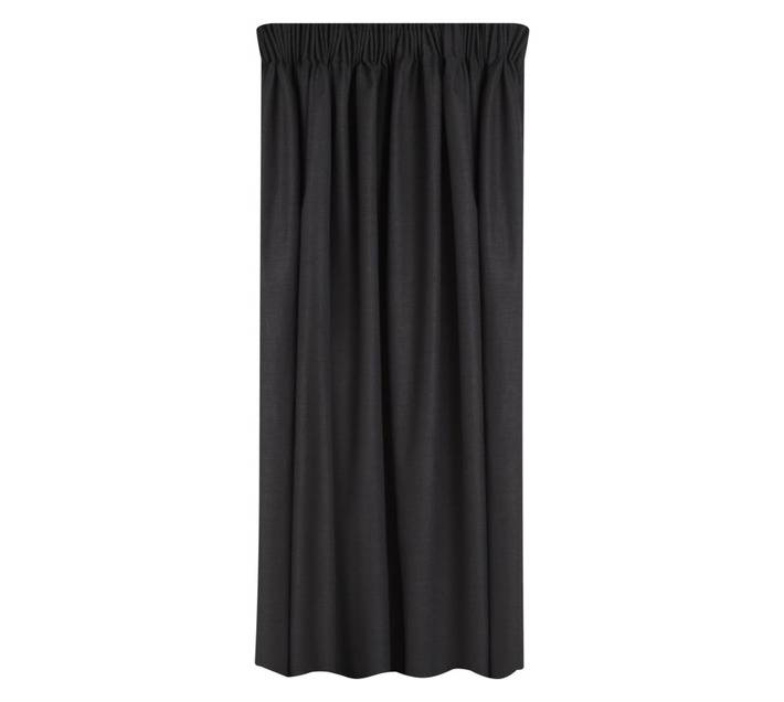 Design House Textured Block Out Taped Curtain - Ch (2300 x 2180mm)