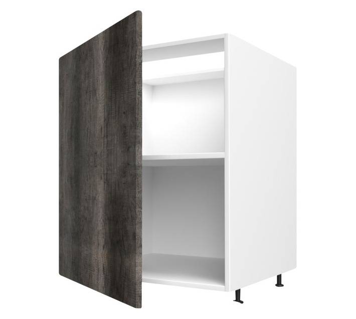 Home and Kitchen Wrapped Base Cabinet Unit - Monument Oak (600 x 560 x 720mm)