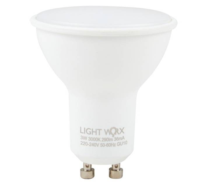 Lightworx LED GU10 3w - Warm White