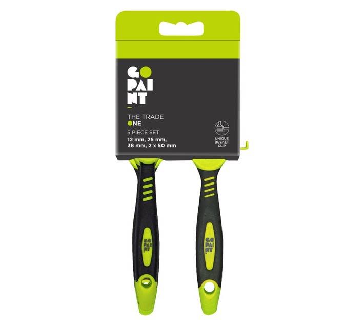 Go Paint 5 Piece Trade One Paint Brush Set