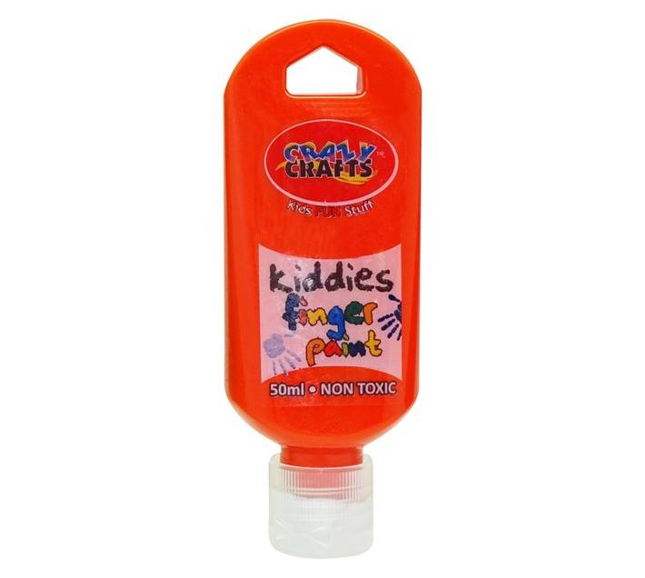 Acrilex Kiddies Finger Paint - Orange (50ml)