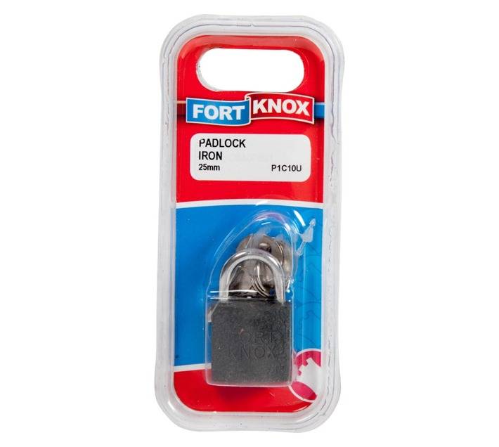 Fort Knox P1J10U Iron Padlock (25 x 25 x 40mm)